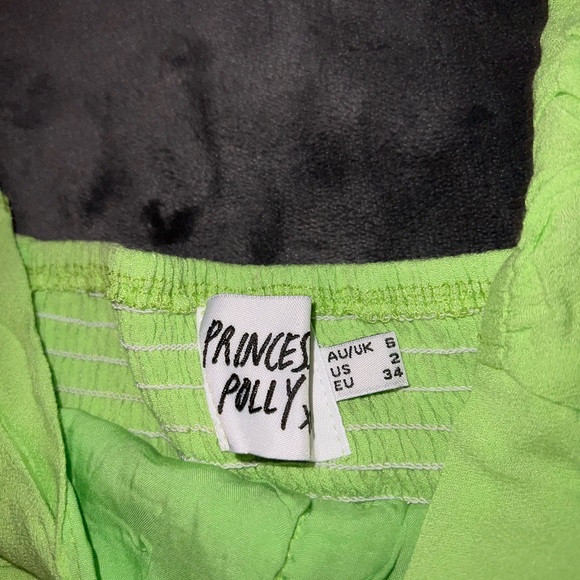 Princess Polly Darshan Crop Top in Lime Size 2 - Picture 12 of 13
